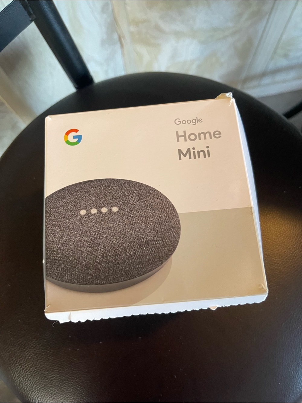 google smart speaker - black new open box